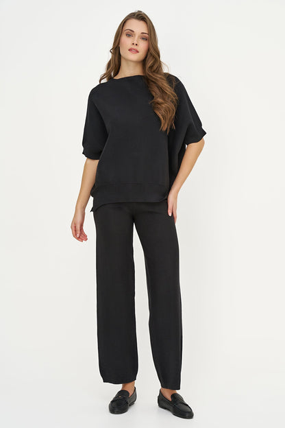 Women's Knit Pull-On Straight-Leg Pants