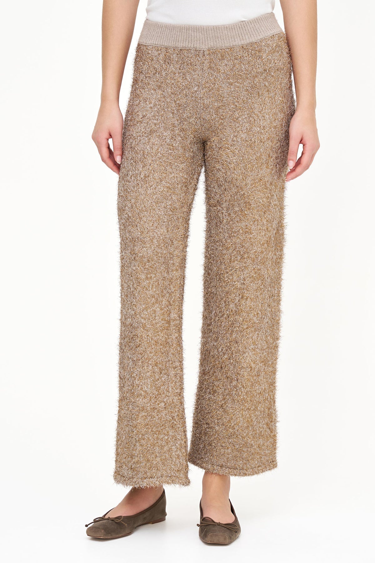 Women's Tinsel-Knit Pull-On Pants
