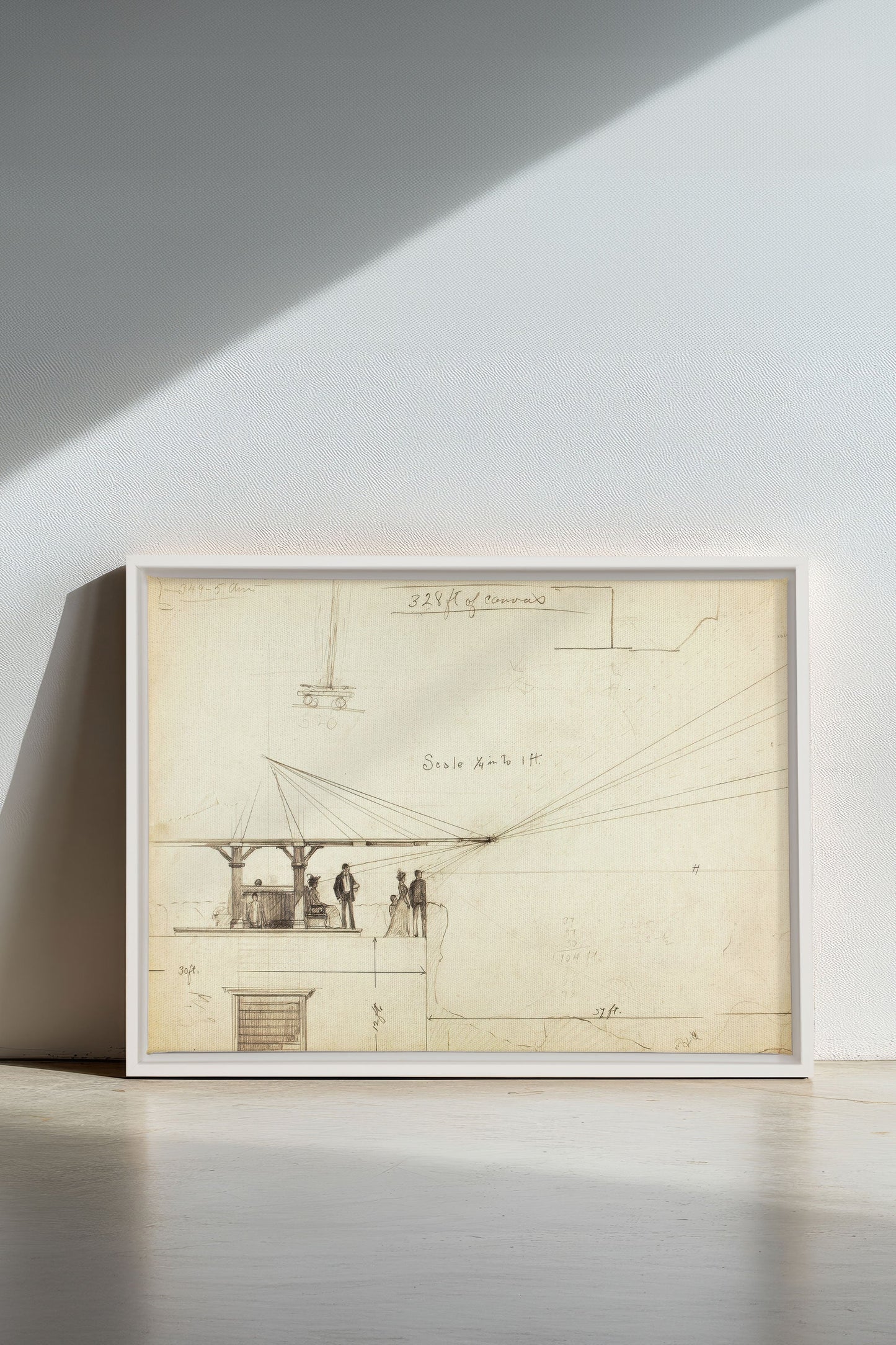 MEASURED MINDS, Werk auf gespannter Leinwand