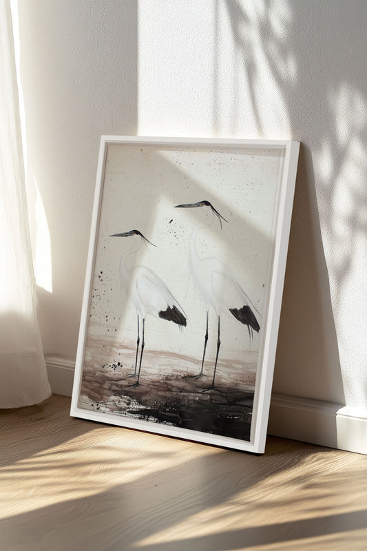 DANSE DES PLUMES, Oeuvre sur toile étirée
