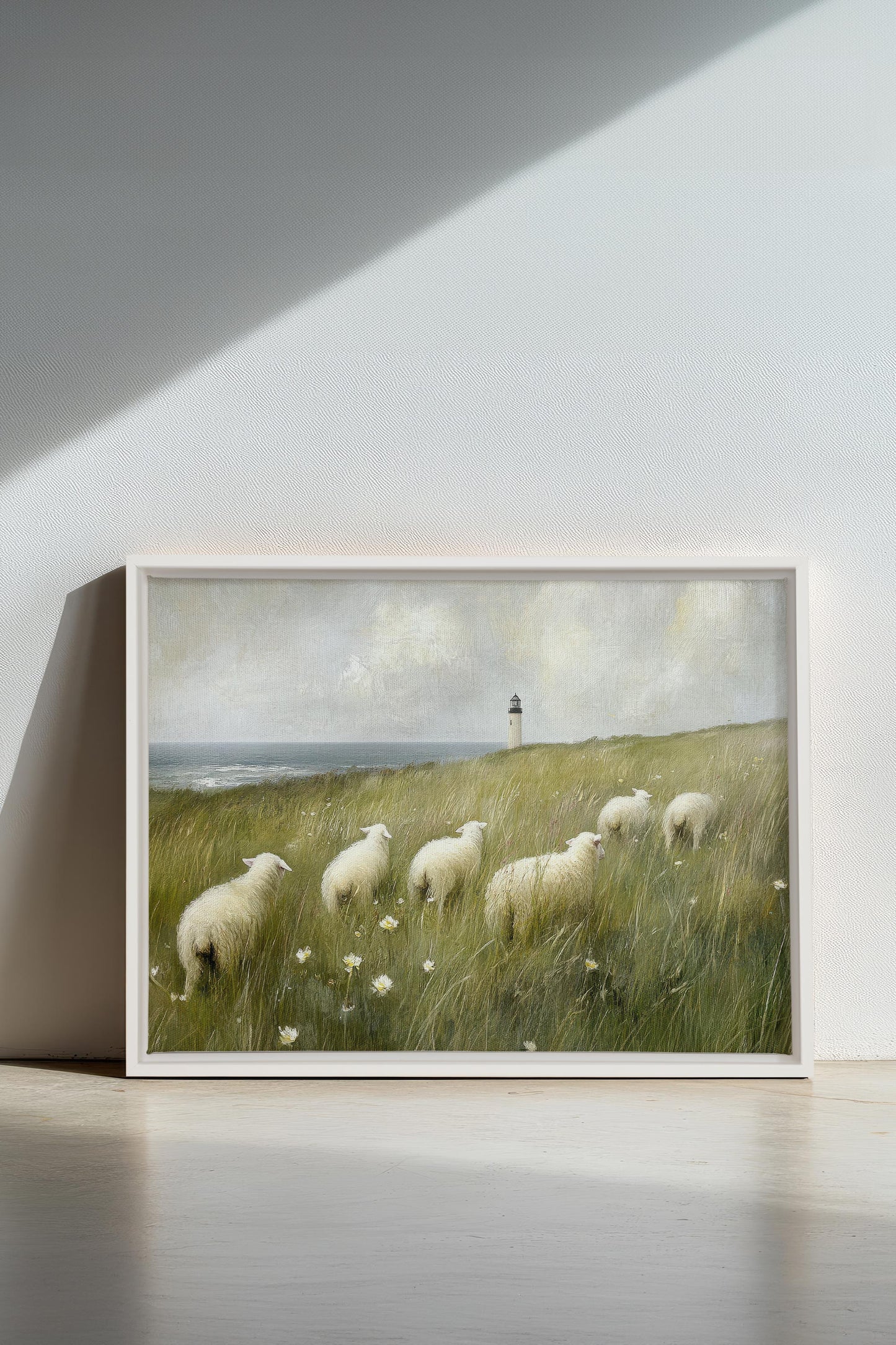 WOLLE & WIND, Kunstwerk auf gespannter Leinwand