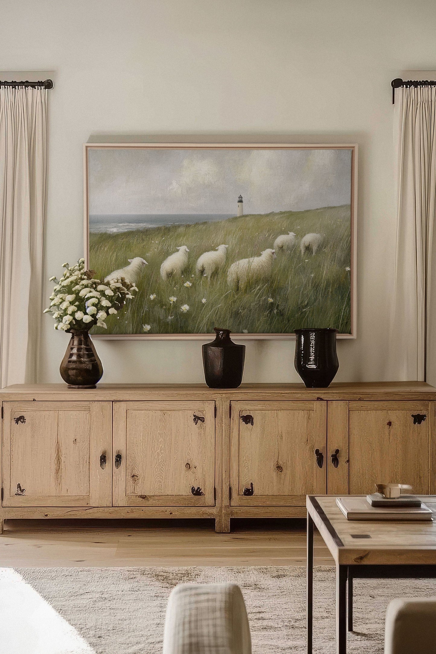 WOLLE & WIND, Kunstwerk auf gespannter Leinwand