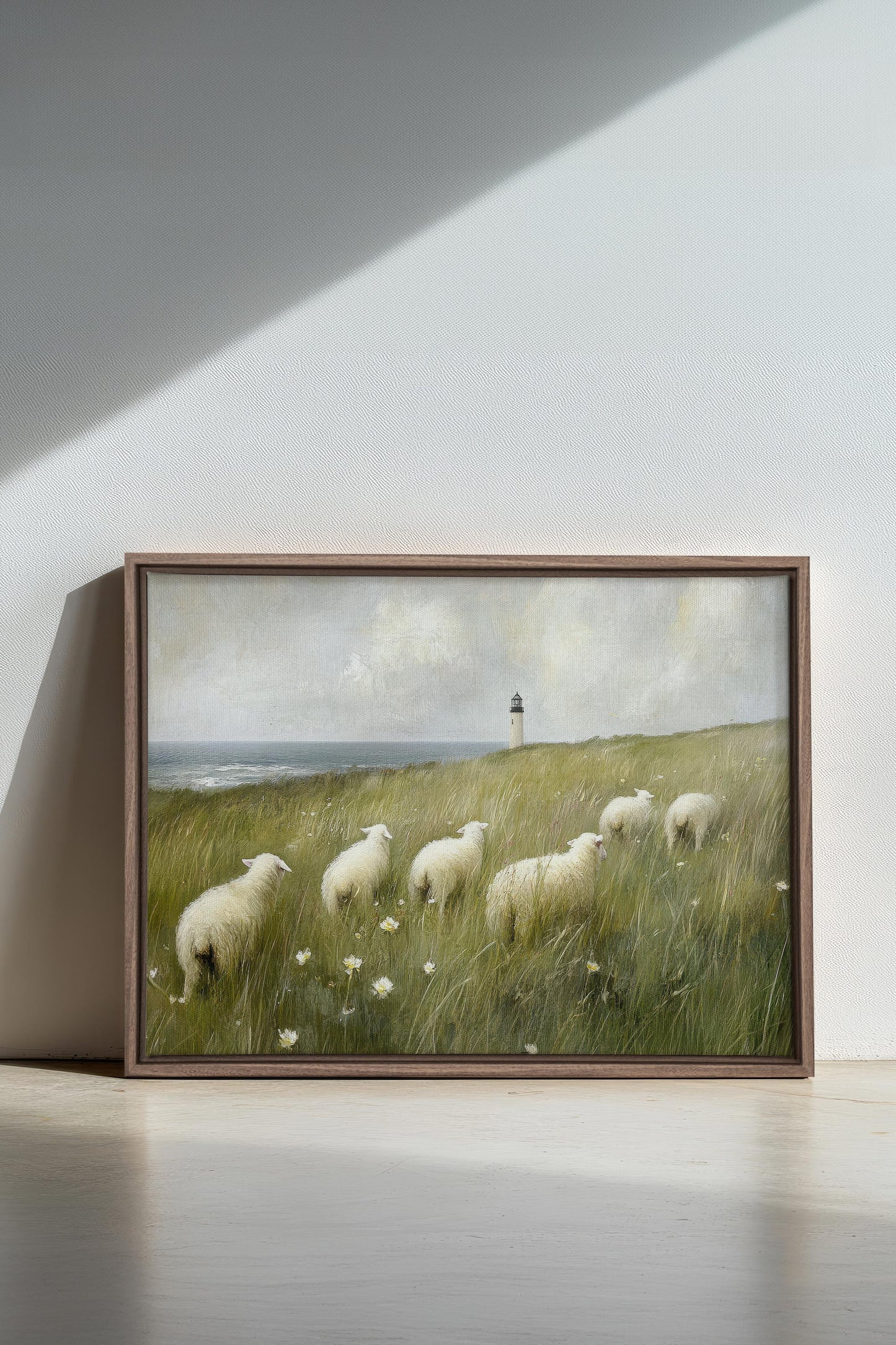 WOLLE & WIND, Kunstwerk auf gespannter Leinwand