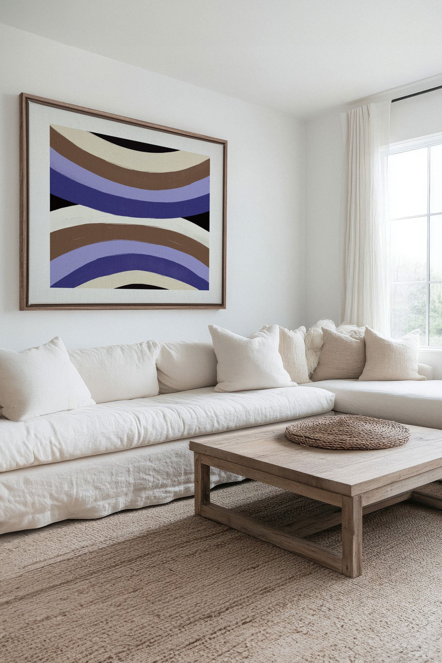 FLUSS DER SCHATTEN, Werk auf gespannter Leinwand