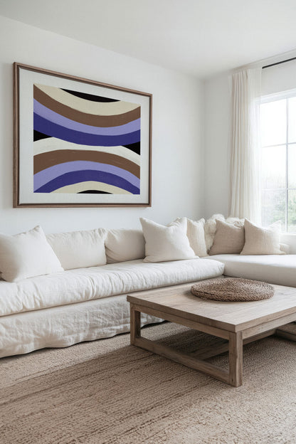 FLUSS DER SCHATTEN, Werk auf gespannter Leinwand