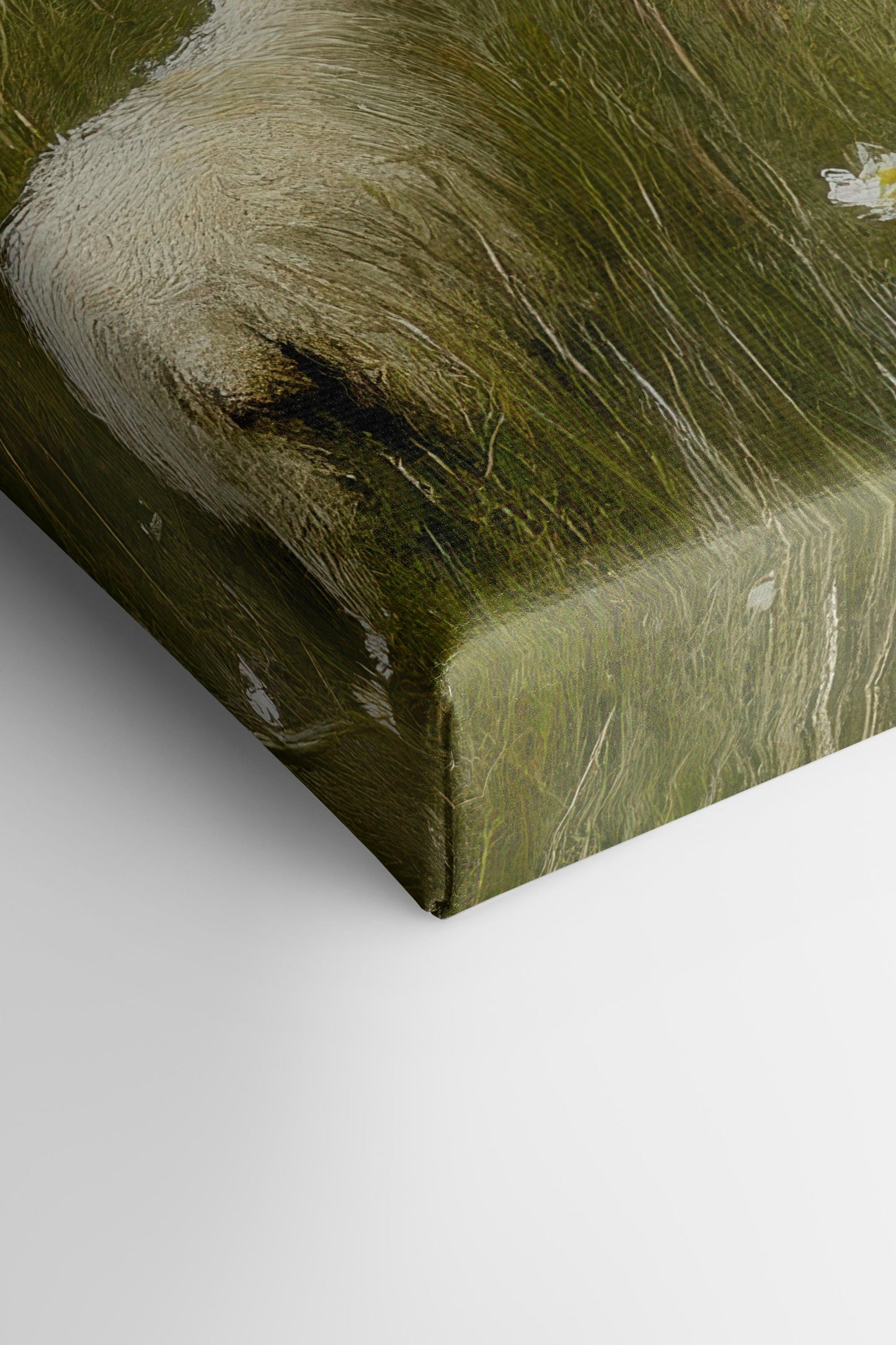 WOLLE & WIND, Kunstwerk auf gespannter Leinwand