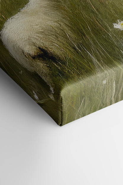 WOLLE & WIND, Kunstwerk auf gespannter Leinwand