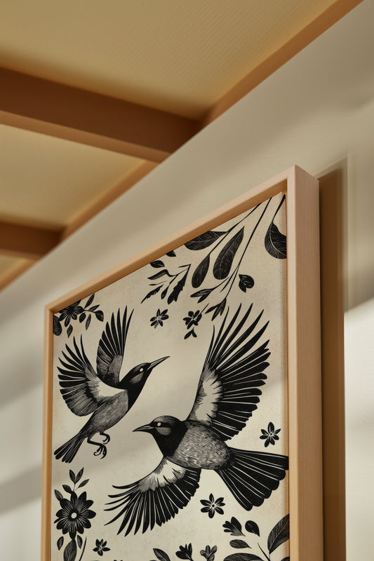 DARK WINGS, Werk auf gespannter Leinwand