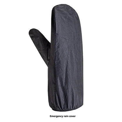 Open Road Men's Leather Motorcycle Gloves w/ Rain Cover
