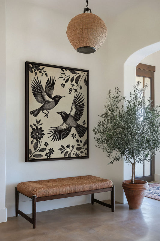DARK WINGS, Werk auf gespannter Leinwand