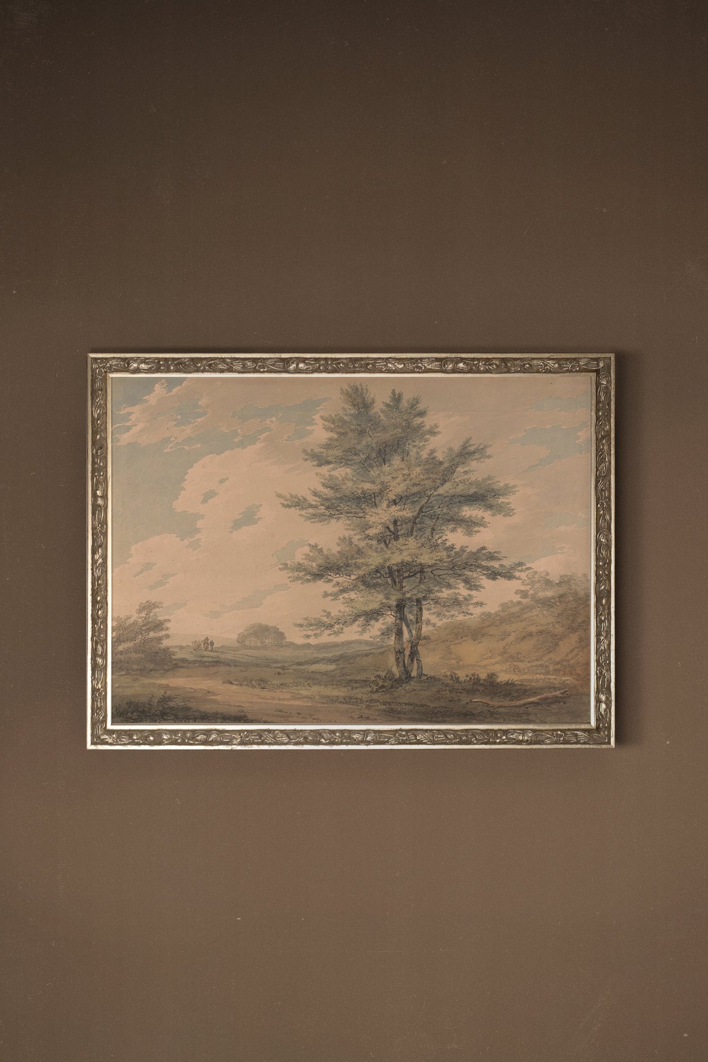 VERGESSENE LANDSCHAFT, VINTAGE-RAHMEN SILBER