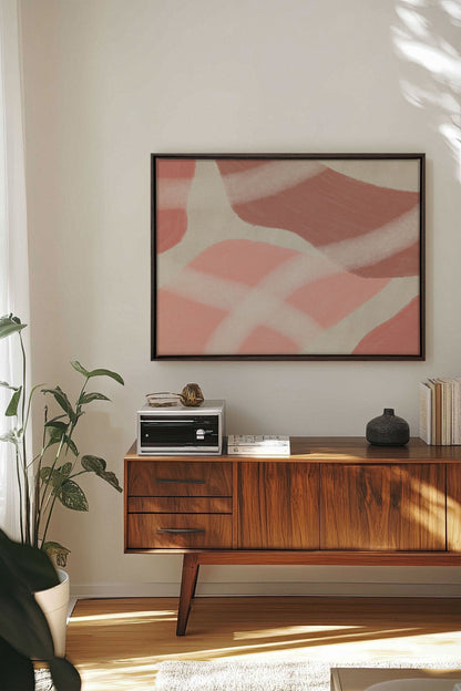 ROSIGER GLANZ, Werk auf gespannter Leinwand