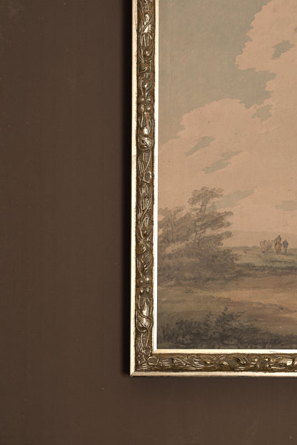 VERGESSENE LANDSCHAFT, VINTAGE-RAHMEN SILBER