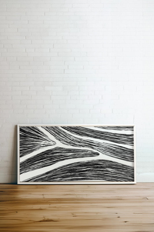 FLUID IMPULSES, Werk auf gespannter Leinwand
