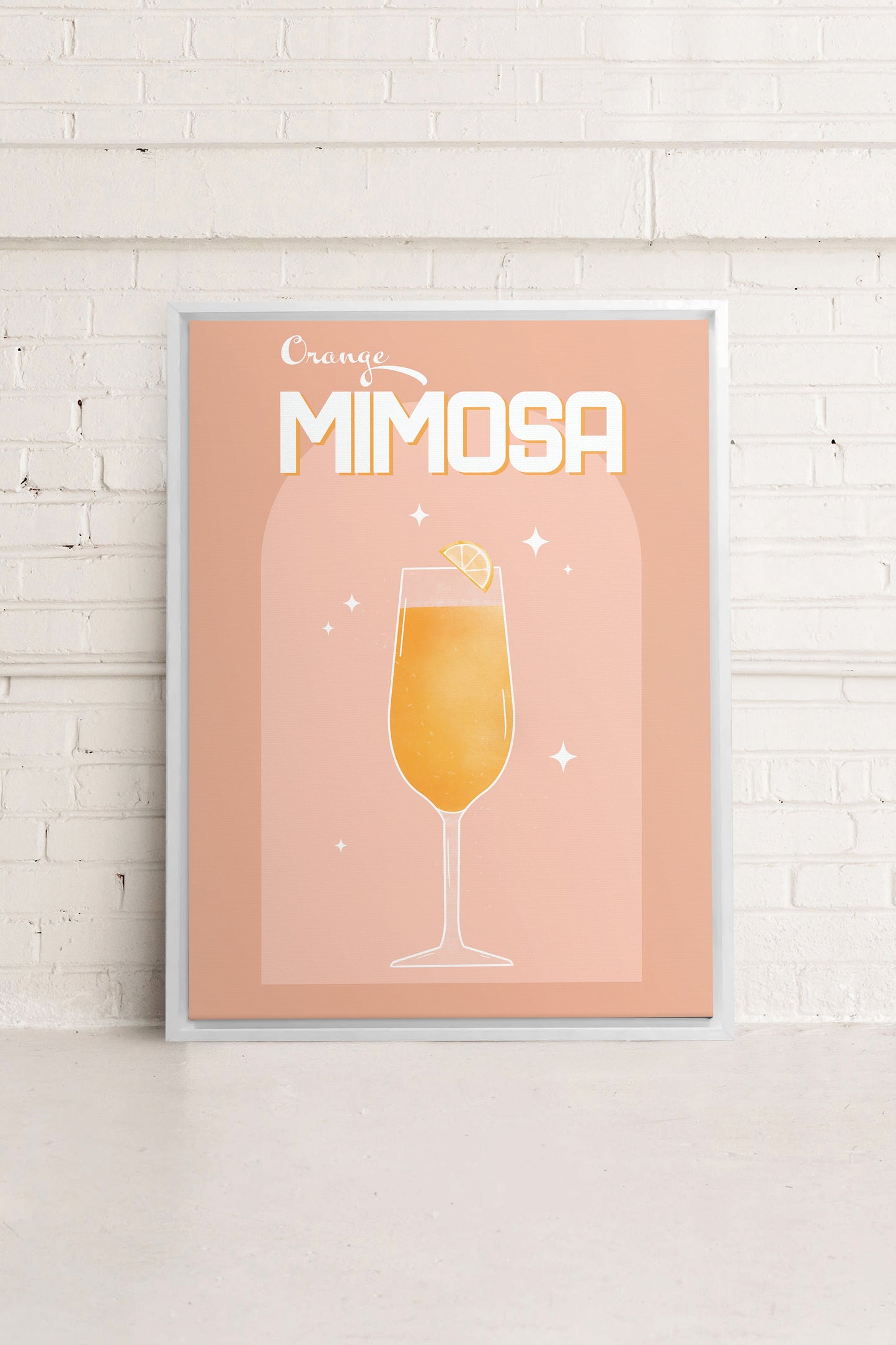 ORANGE MIMOSA, Werk auf gespannter Leinwand