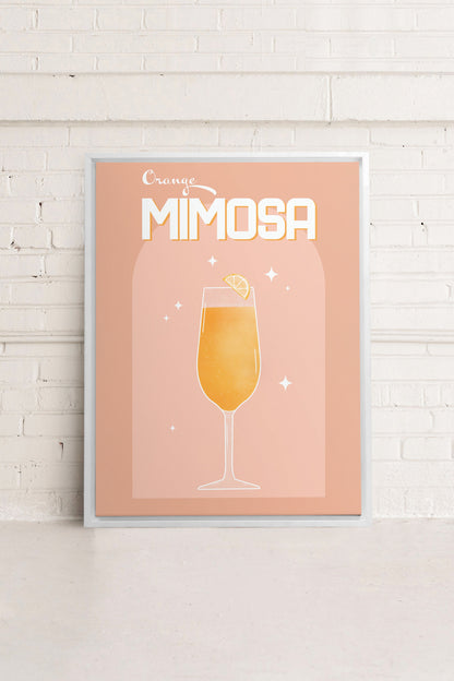 ORANGE MIMOSA, Werk auf gespannter Leinwand