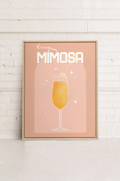 ORANGE MIMOSA, Werk auf gespannter Leinwand