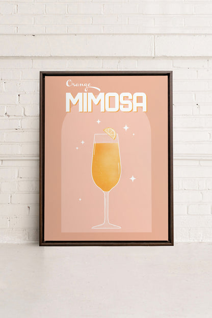 ORANGE MIMOSA, Werk auf gespannter Leinwand