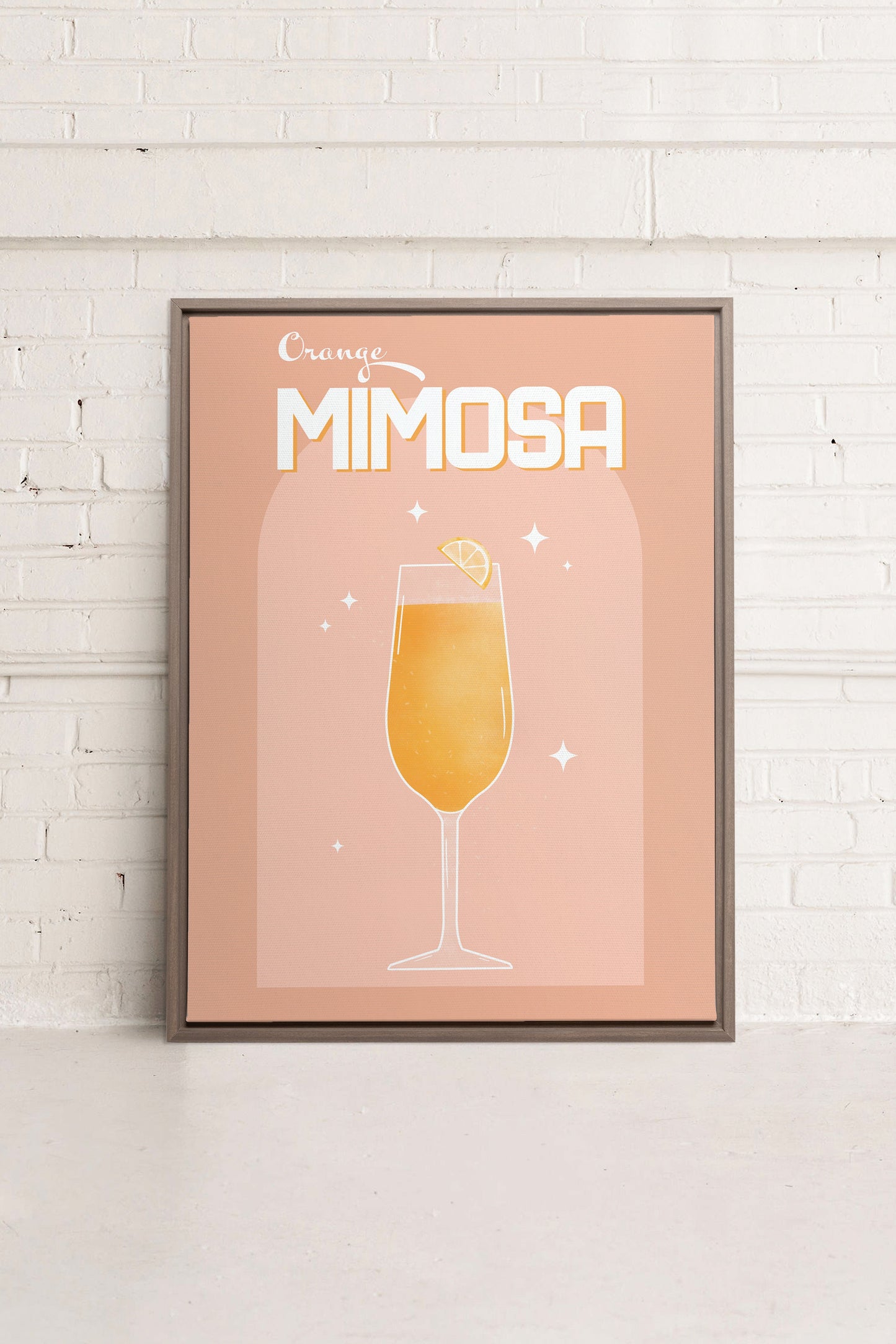 ORANGE MIMOSA, Werk auf gespannter Leinwand
