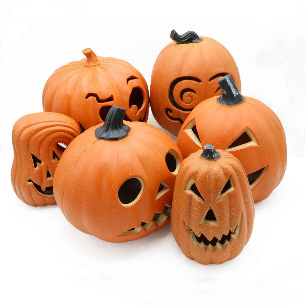 Halloween Pumpkin Lantern – Scary Hollow Skull Hooded LED Decoration for Parties & Yard
