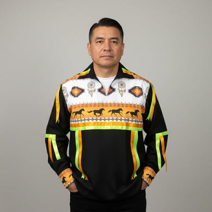 Ribbon Shirt with Horses