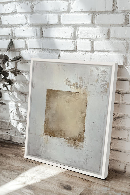 GOLDENE TEXTUR, Mischtechnik auf Leinwand