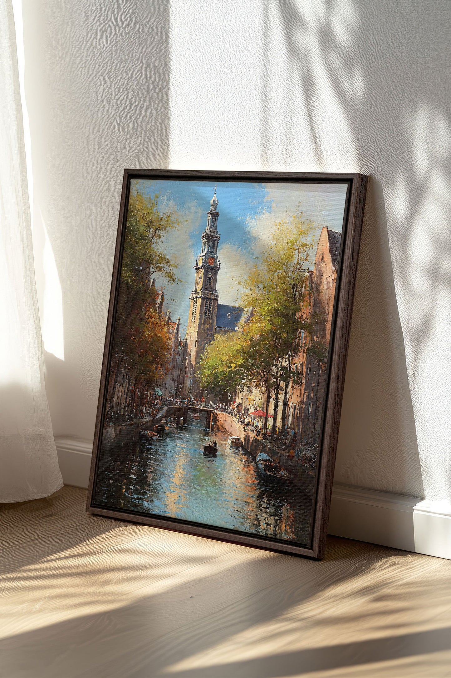 GRÄTEN VON AMSTERDAM, Kunstwerk auf gespannter Leinwand