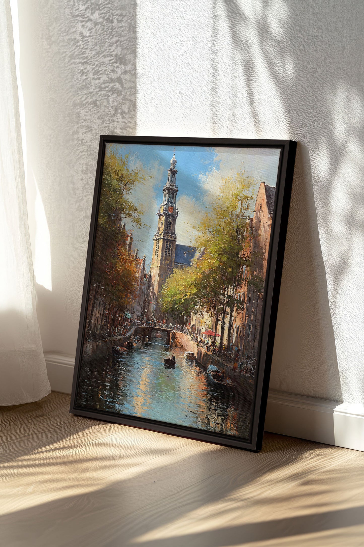 GRÄTEN VON AMSTERDAM, Kunstwerk auf gespannter Leinwand