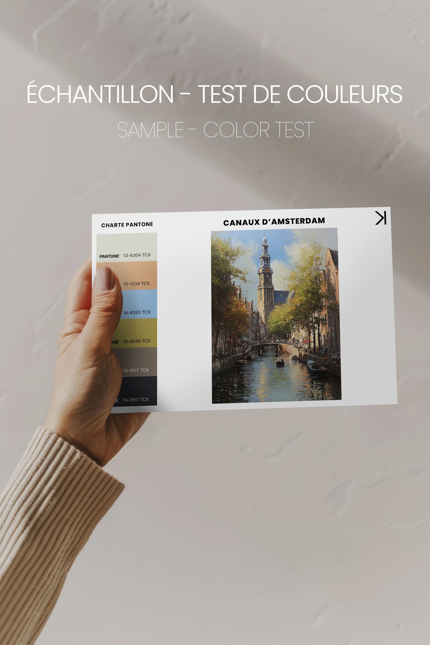 GRÄTEN VON AMSTERDAM, Kunstwerk auf gespannter Leinwand