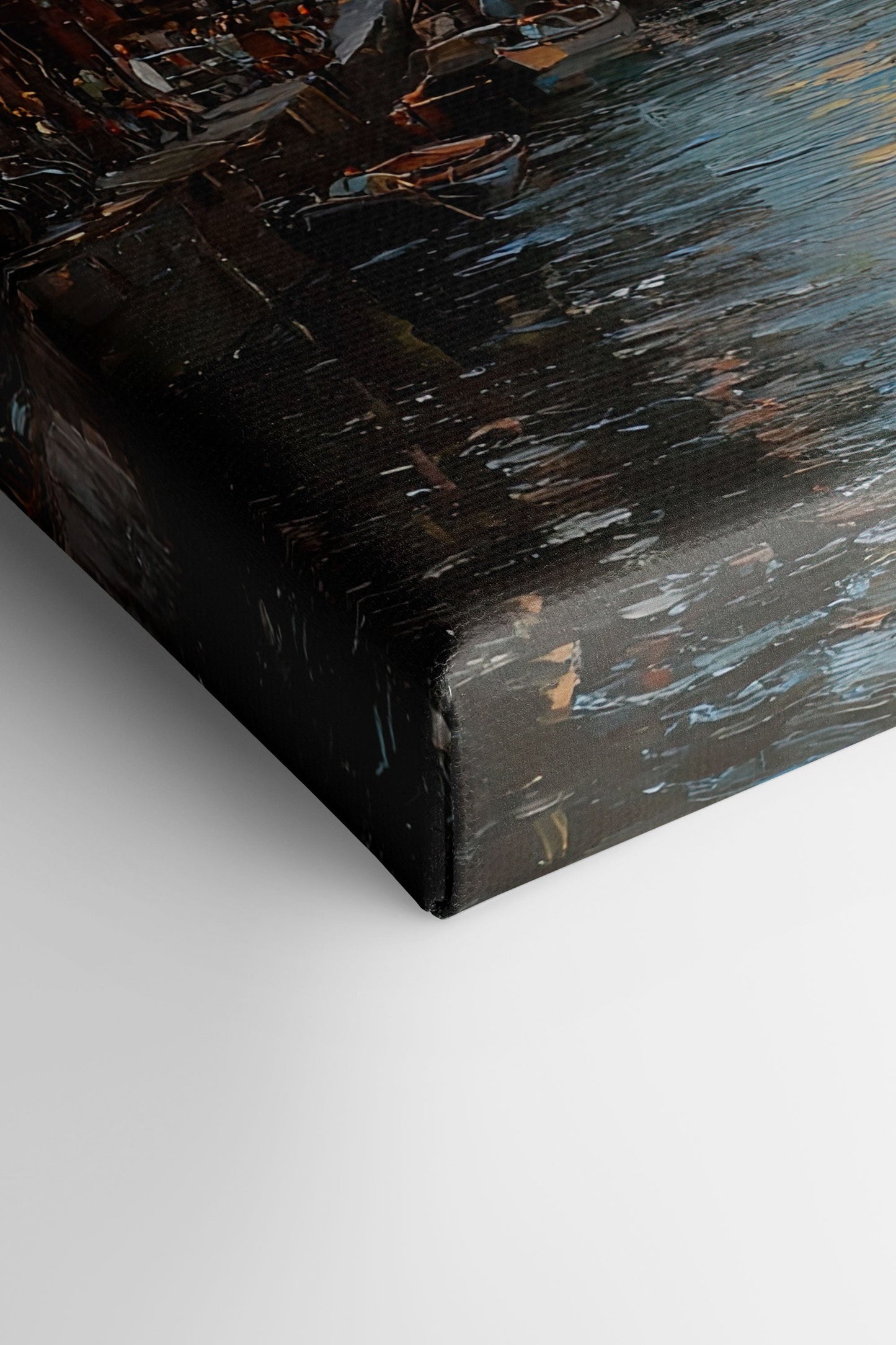 GRÄTEN VON AMSTERDAM, Kunstwerk auf gespannter Leinwand