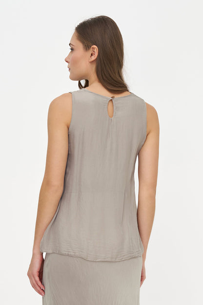 Women's Sleeveless Crew-Neck Top