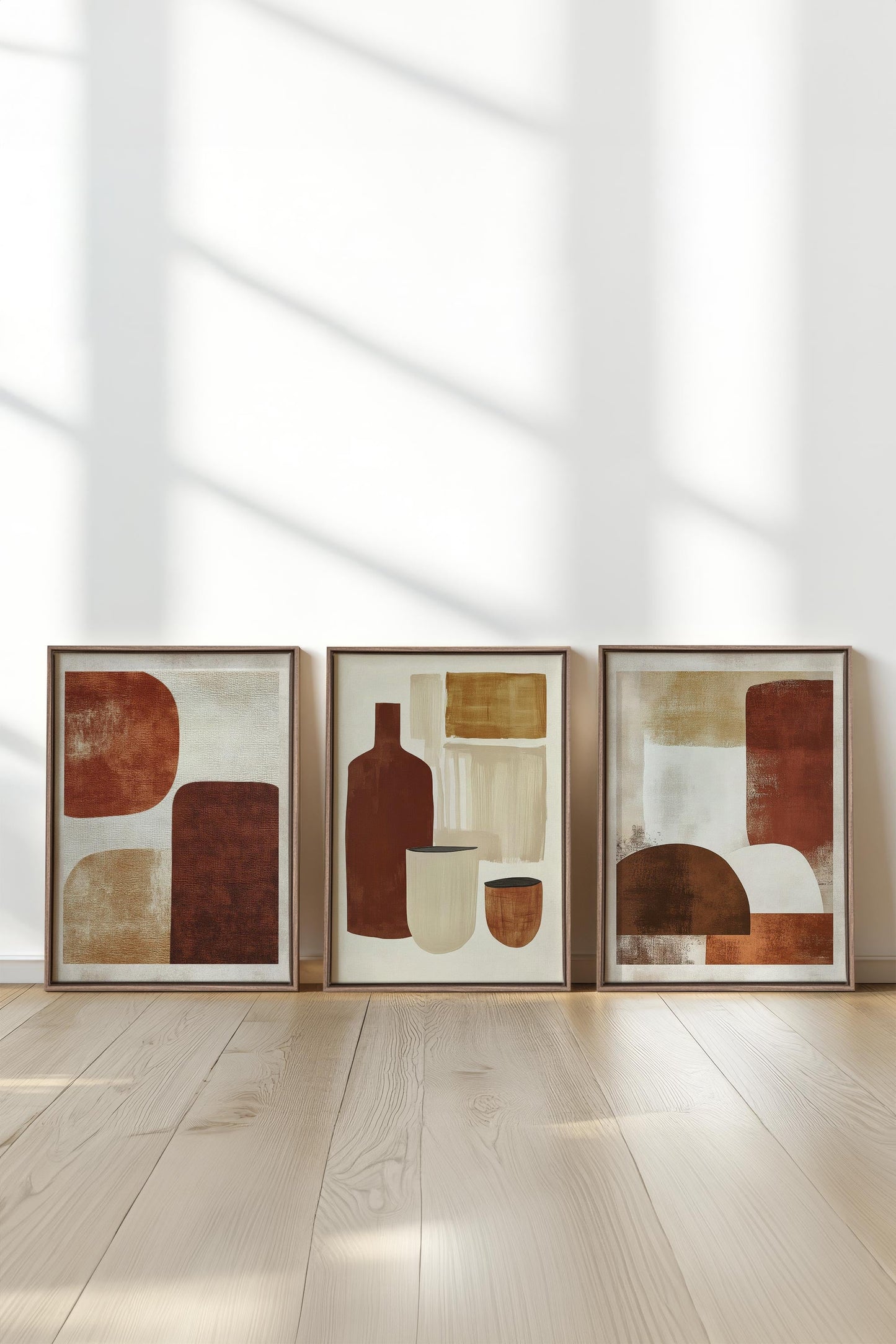IRDISCHES HANDWERK TRIO (3 Werke auf gespannter Leinwand)