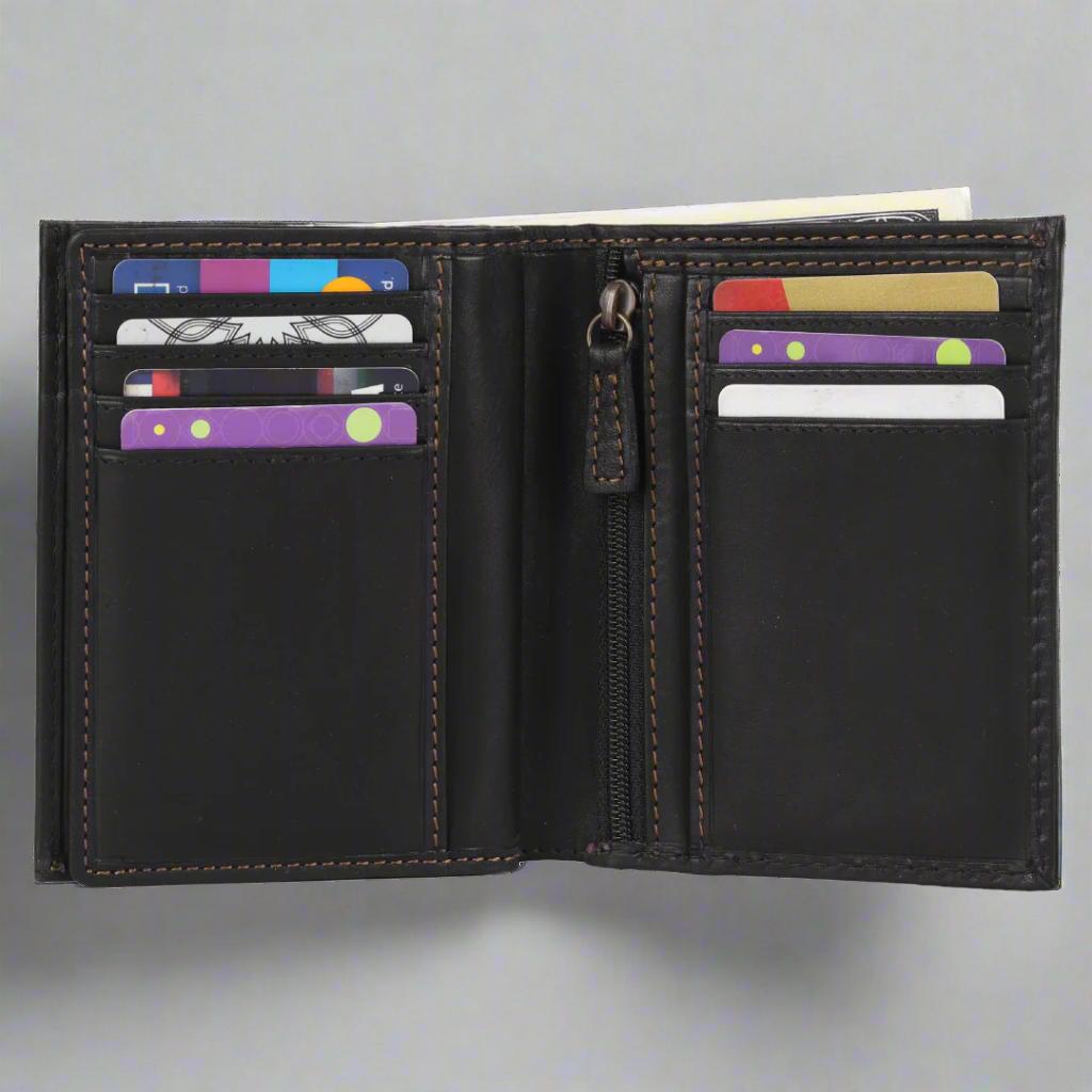 MET Men's Center Wing RFID Leather Wallet