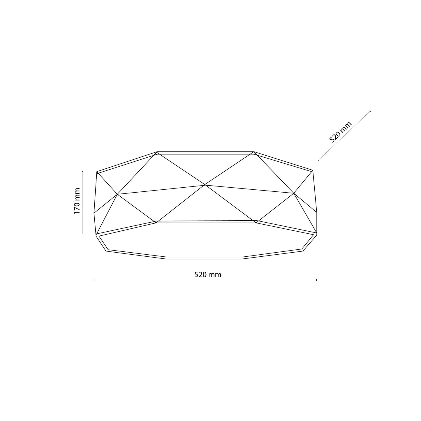 KANTOOR Gray Modern Flush Mount Light - AURABAGS SHOP