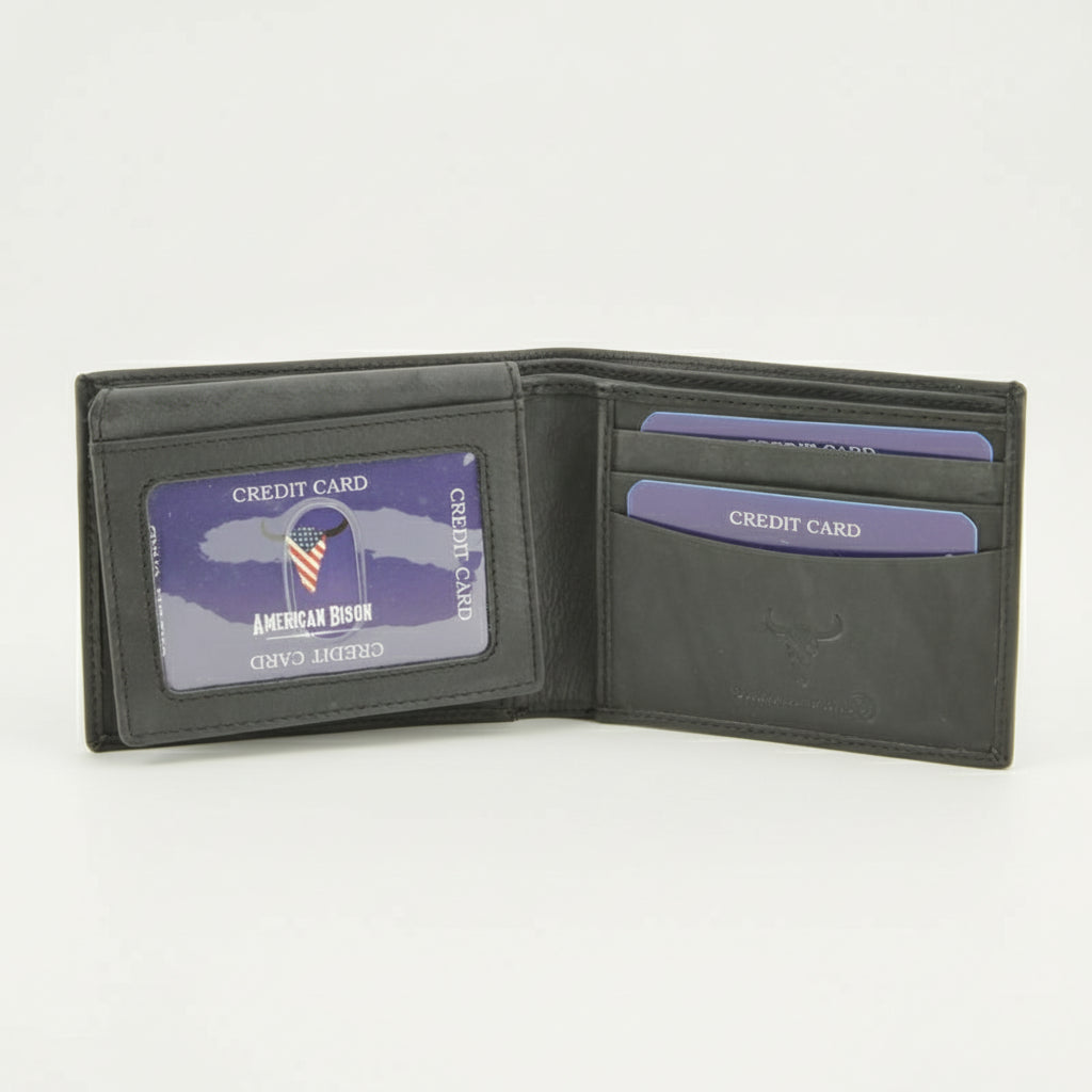 Men's RFID Bifold Left Side Flap Over Wallet