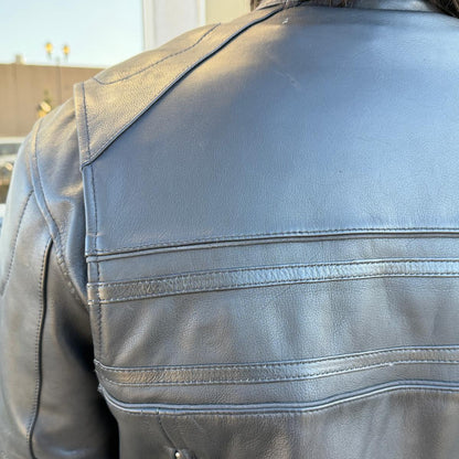 Open Road Men's Leather Armored Riding Jacket | Motorcycle Jacket