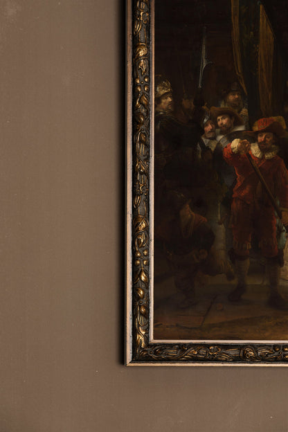 DIE NACHTWACHE, VINTAGE-BRONZE-RAHMEN