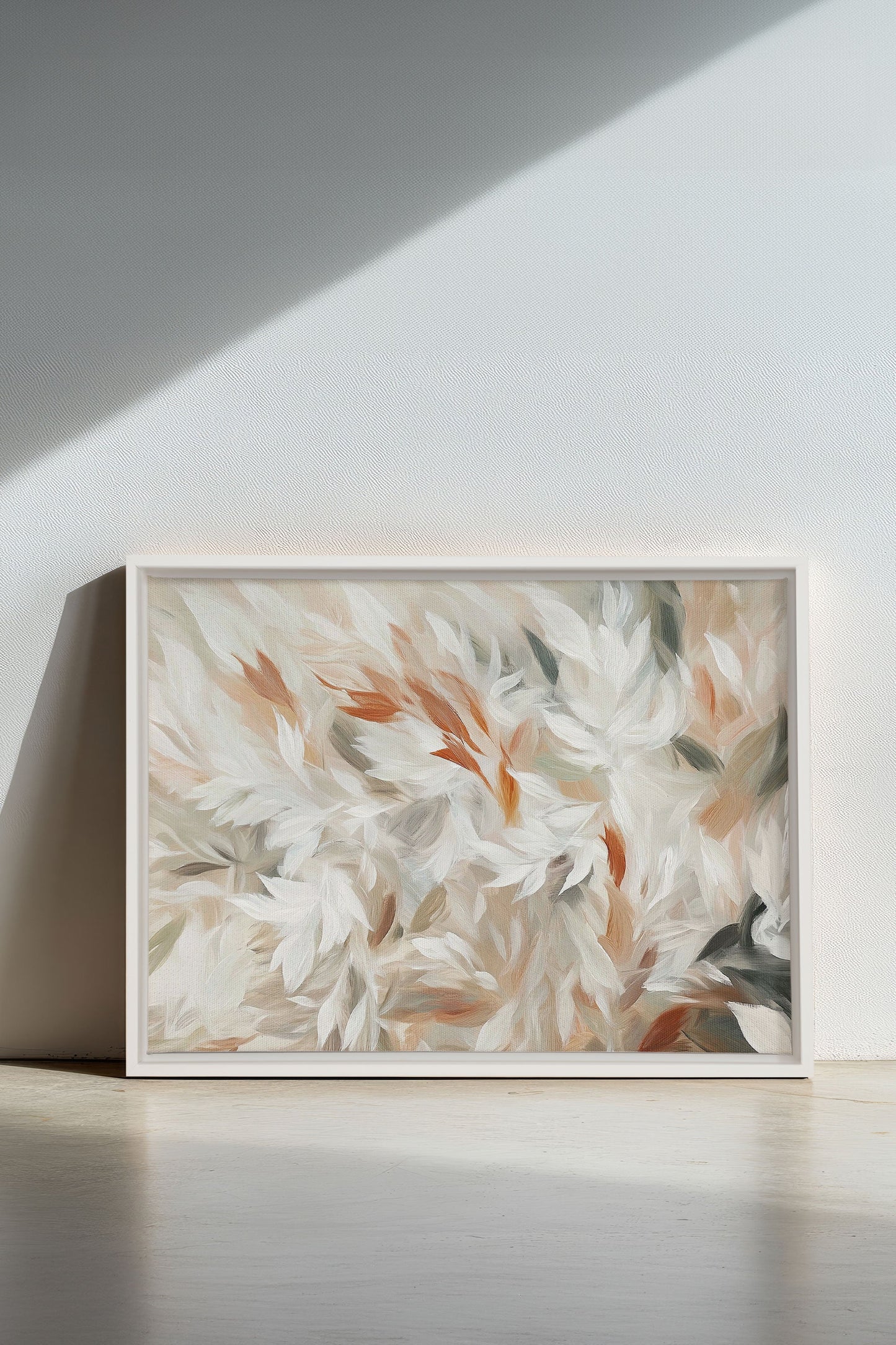 FEDERHAUCH, Kunstwerk auf gespannter Leinwand