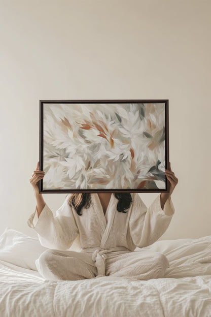 FEDERHAUCH, Kunstwerk auf gespannter Leinwand