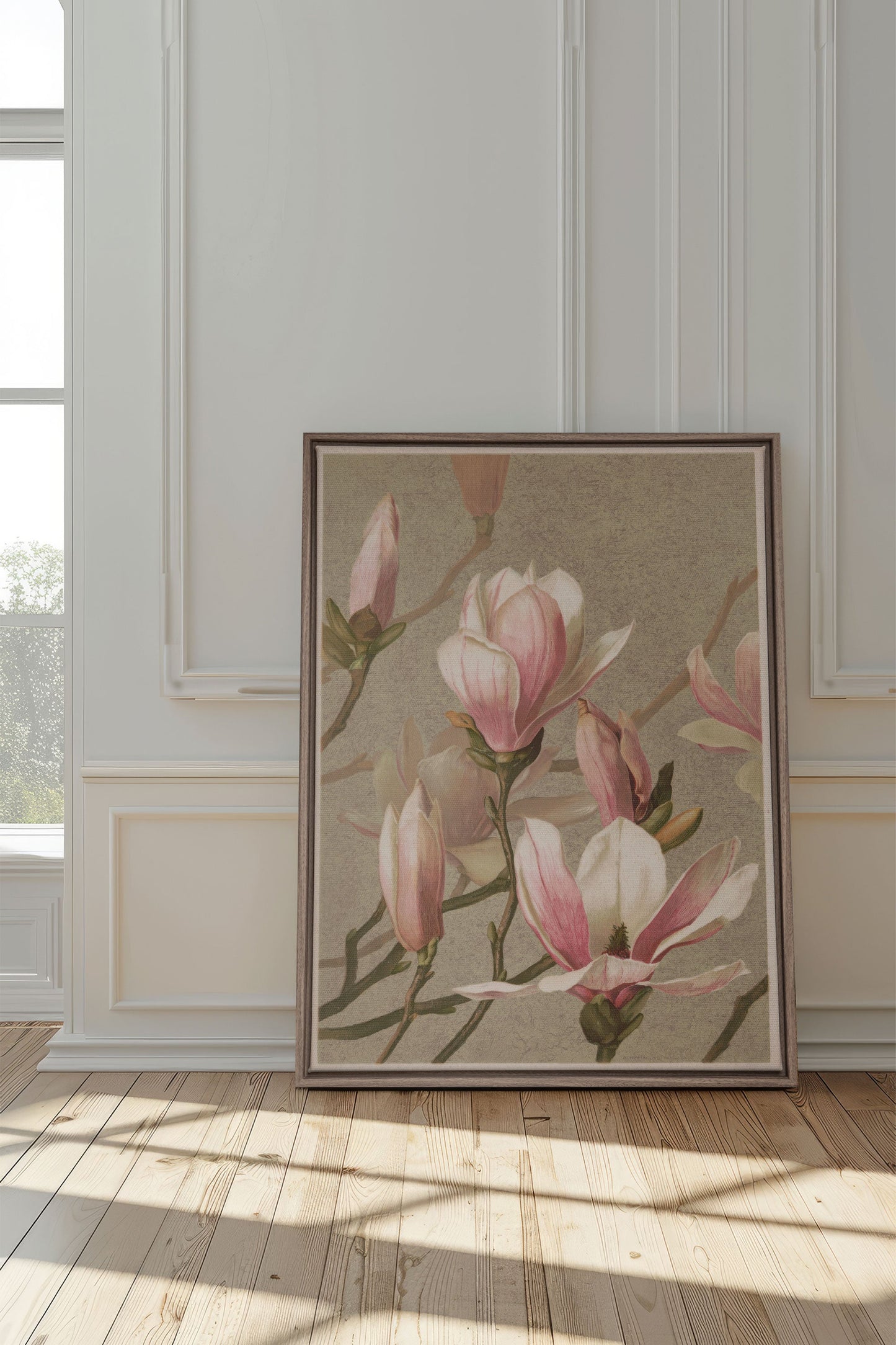 MAGNOLIA WHISPER, Giclée auf Leinwand aufgezogen