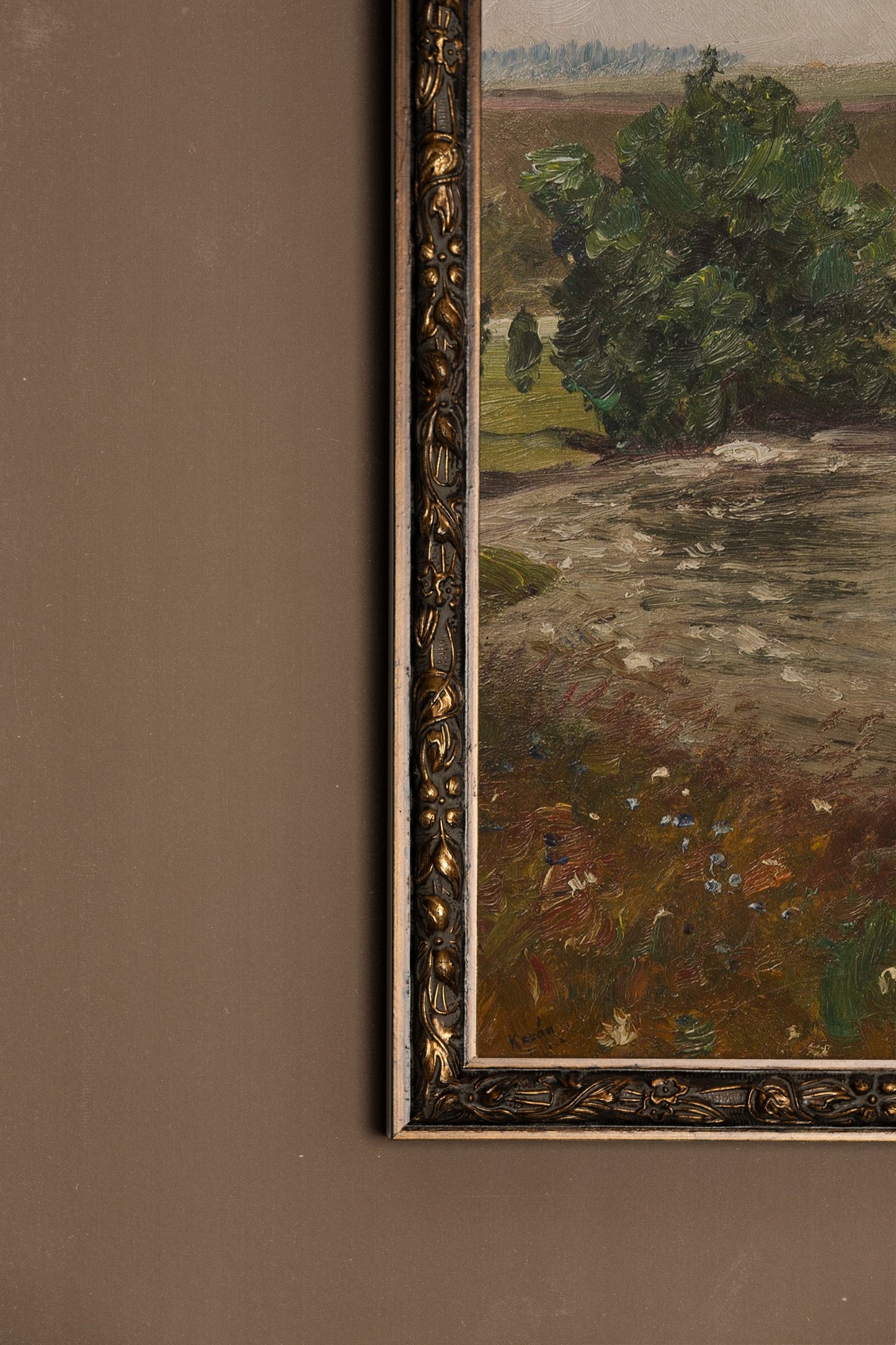 SANFTE FRÜHLING, VINTAGE-RAHMEN BRONZE
