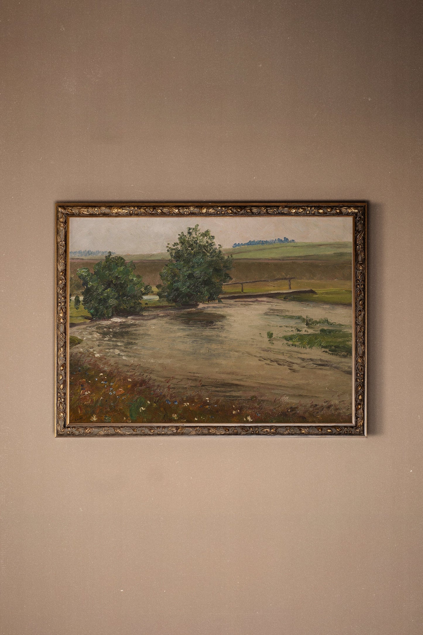 SANFTE FRÜHLING, VINTAGE-RAHMEN BRONZE