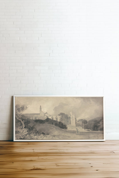 VERHÜLLTE SPUREN, Werk auf gespannter Leinwand