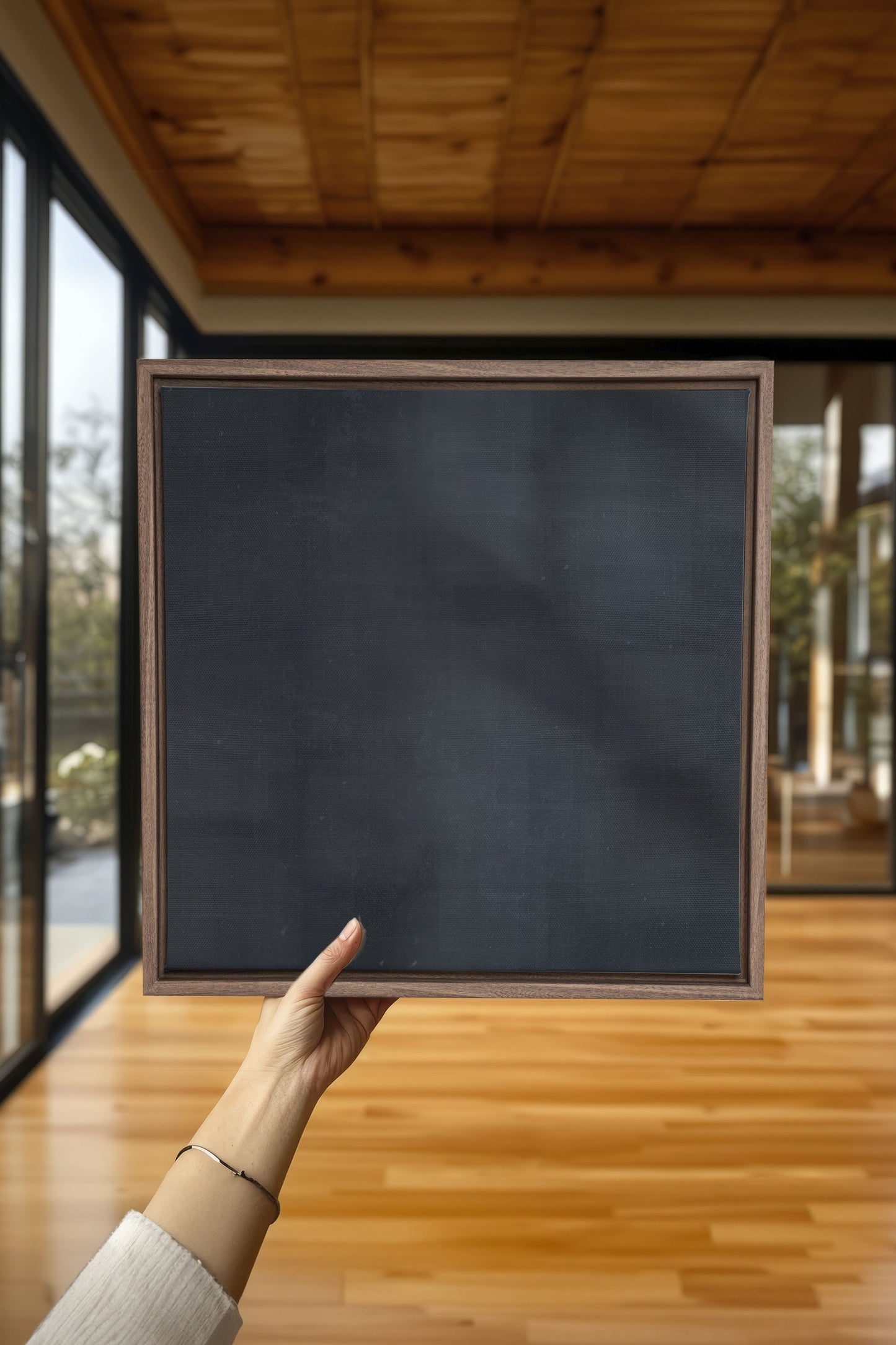 BLAUE DÄMMERUNG, Werk auf gespannter Leinwand