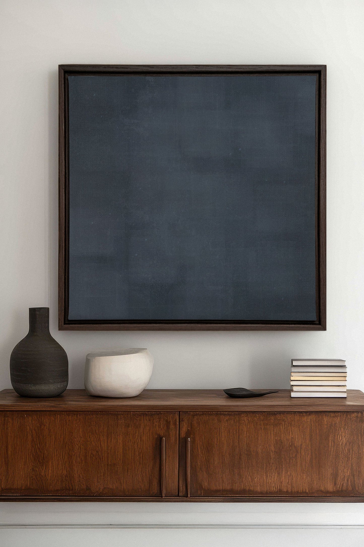 BLAUE DÄMMERUNG, Werk auf gespannter Leinwand