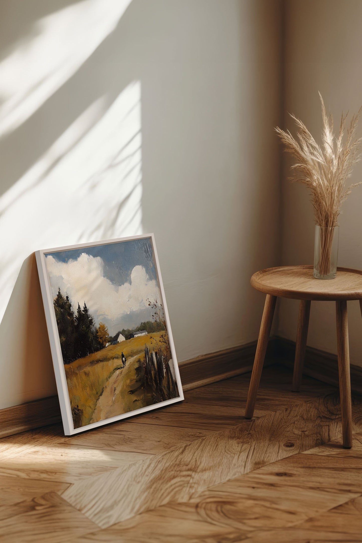 DURCH DIE FELDER, Werk auf gespannter Leinwand