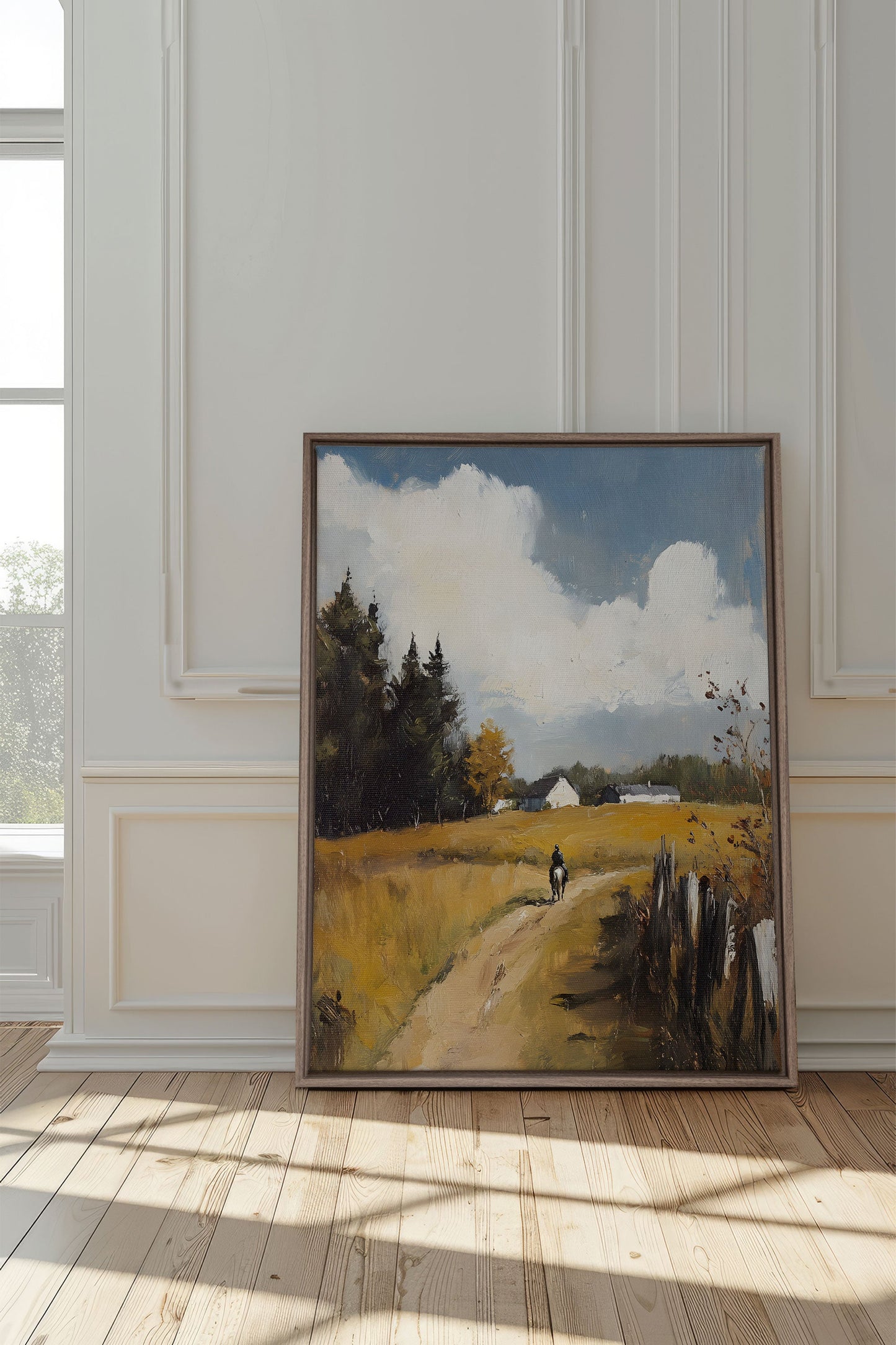 DURCH DIE FELDER, Werk auf gespannter Leinwand