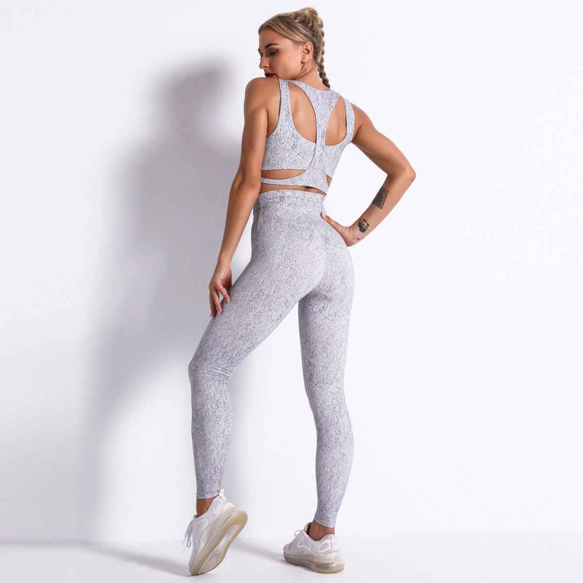 Women’s Sports Yoga Bra Workout Set – Fitness & Activewear Suit