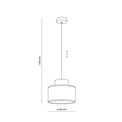 Duo White Jute Scandinavian Pendant Ceiling Light for Kitchen Island, Dining Room & Natural Interiors - AURABAGS SHOP
