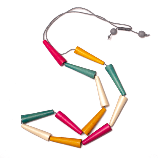 Wooden Cone Necklace
